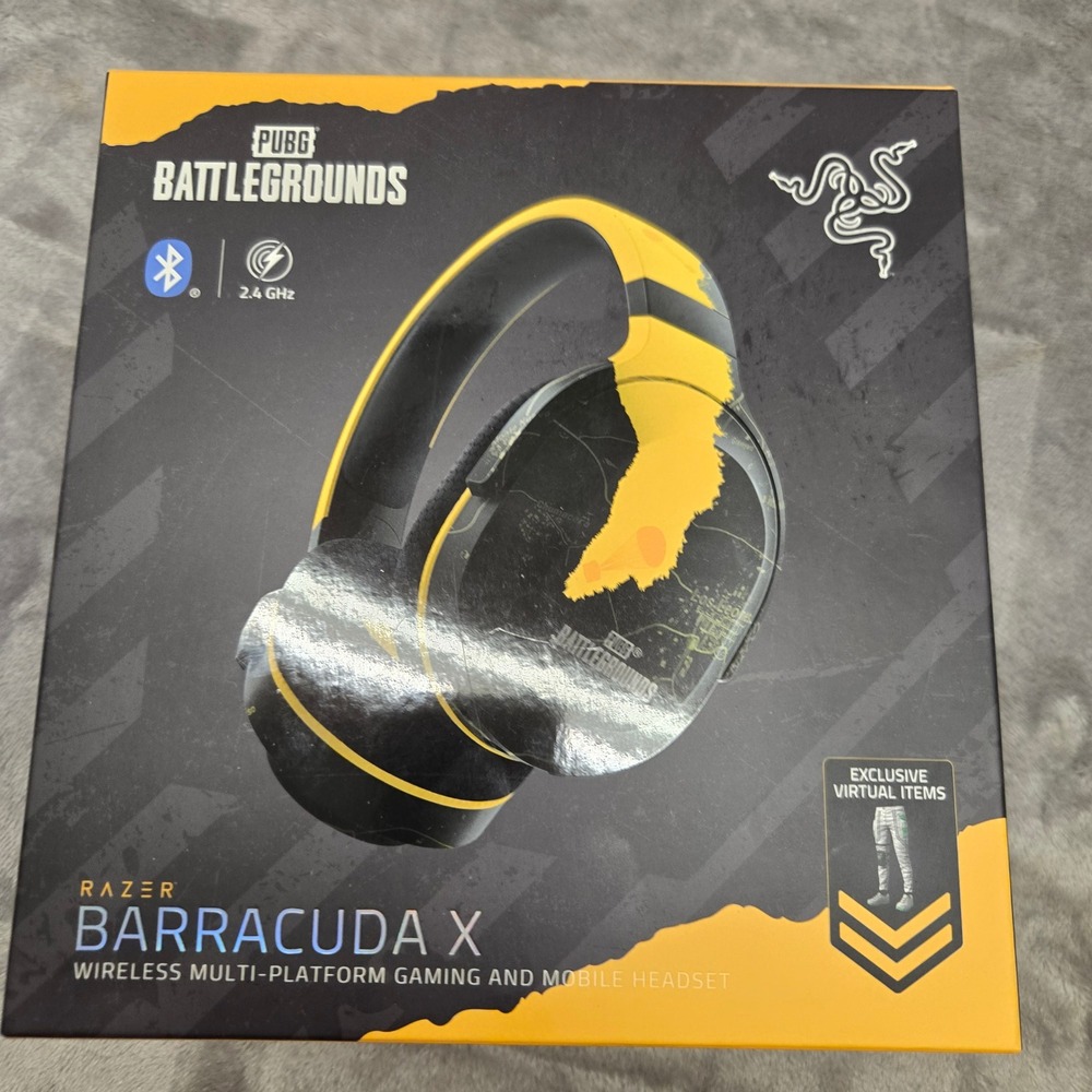 Razer Barracuda X PUBG Battlegrounds Edition Wireless Gaming Headset Black